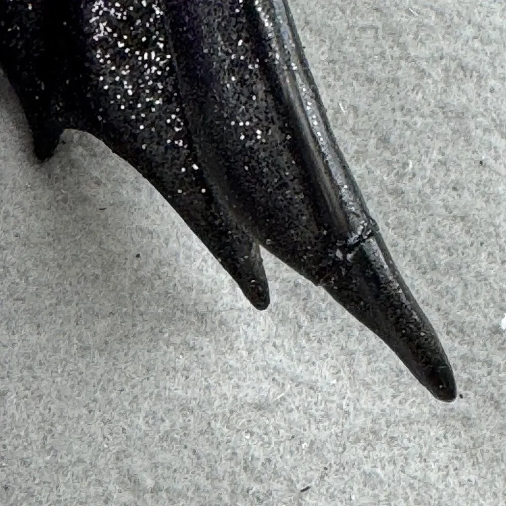 December Diamonds Vanessa Bat Ornament 2003 Gothic Halloween Repaired Wing VTG